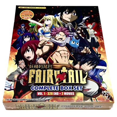 DVD Anime Fairy Tail Vol 1-328 End + Bonus 2 Movies w New! English Dubbed