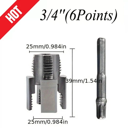 Integriertes Innen- & Außenrohrgewinde-Werkzeug, PVC Rohrgewindeschneider Kit USA - Bild 14 von 15