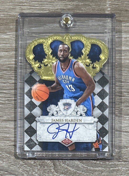 JAMES HARDEN 2009-10 Panini Crown Royale 104 RC AUTO #428/599