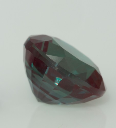 Cut stone - Alexandrite Czochralski (Pulled) lab grown, facet Round 8.0mm 2.98ct - Picture 3 of 3