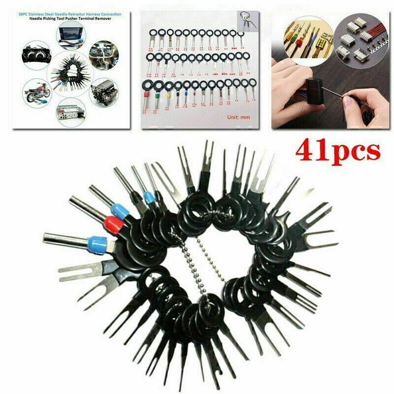MWBFPAFC 109 PCS Terminal Removal Tool Kit Terminal Ejector Kit Auto Electrical Wiring Crimp Connector Pin Repair Remover Key Tools Set for Most Car Connector Terminal price in UAE | Amazon UAE