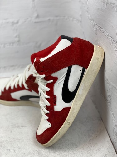 Duffs Vintage Men’s Hi Top Skate Shoes Rare US10 Size 44 Red - Picture 5 of 11