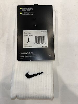 Nike Classic Cushioned Knee High Soccer Socks LARGE (men 8-12