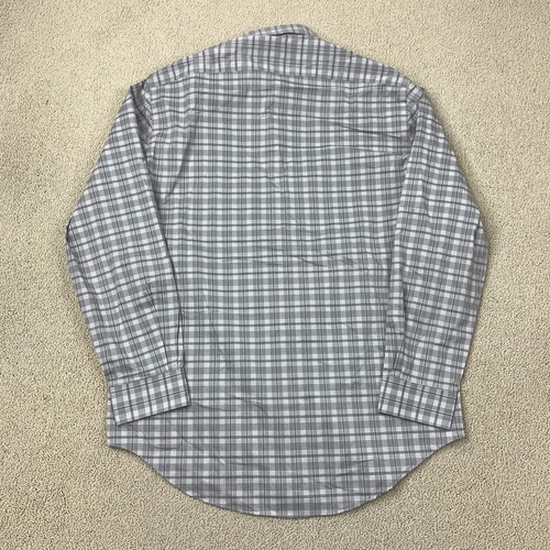 Van Heusen Ultra Wrinkle Free Slim Fit Stretch Dress Shirt Men Size 16-16.5 Gray - Picture 5 of 8