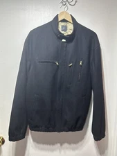 Very nice Men's Armani Exchange Black Large  60% wool zipper coat 
