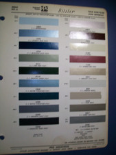 1964 Chrysler Newport New Yorker Imperial auto PPG paint chips set