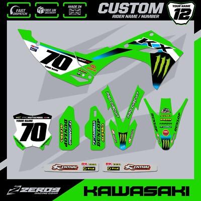 KAWASAKI MOTOCROSS GRAPHICS CUSTOM MX GRAPHIC KXF 125 250 450 PRO CIRCUIT 25