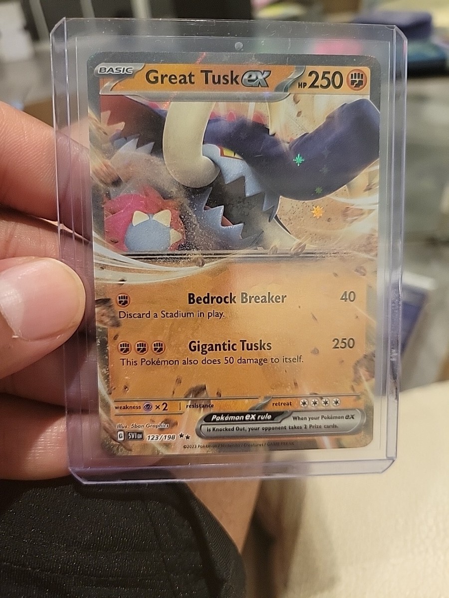 Great Tusk ex 123/198 Scarlet & Violet Double Rare Holo Pokemon