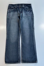 Flypaper Jeans Men's 34x32 Bootcut Blue Medium Wash Denim Whiskered