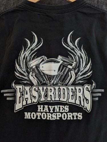 Vintage 90s Ghostrider T-Shirt Easyrider Motorcycle Black Mens Sz XL Desert Race - Picture 8 of 13
