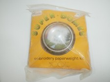 Vintage Super Domes Embroidery Paperweight Kit Sooz Have a Nice Day Sealed