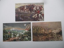 3x Postkarte 1. WK Propaganda Feldschlacht Flandern Frankreich Luneville