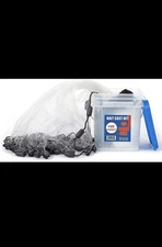 BASSDASH Bait Cast Net 3/8-Inch Mesh 4ft 6ft 8ft Radius, 1-Pound Per Foot