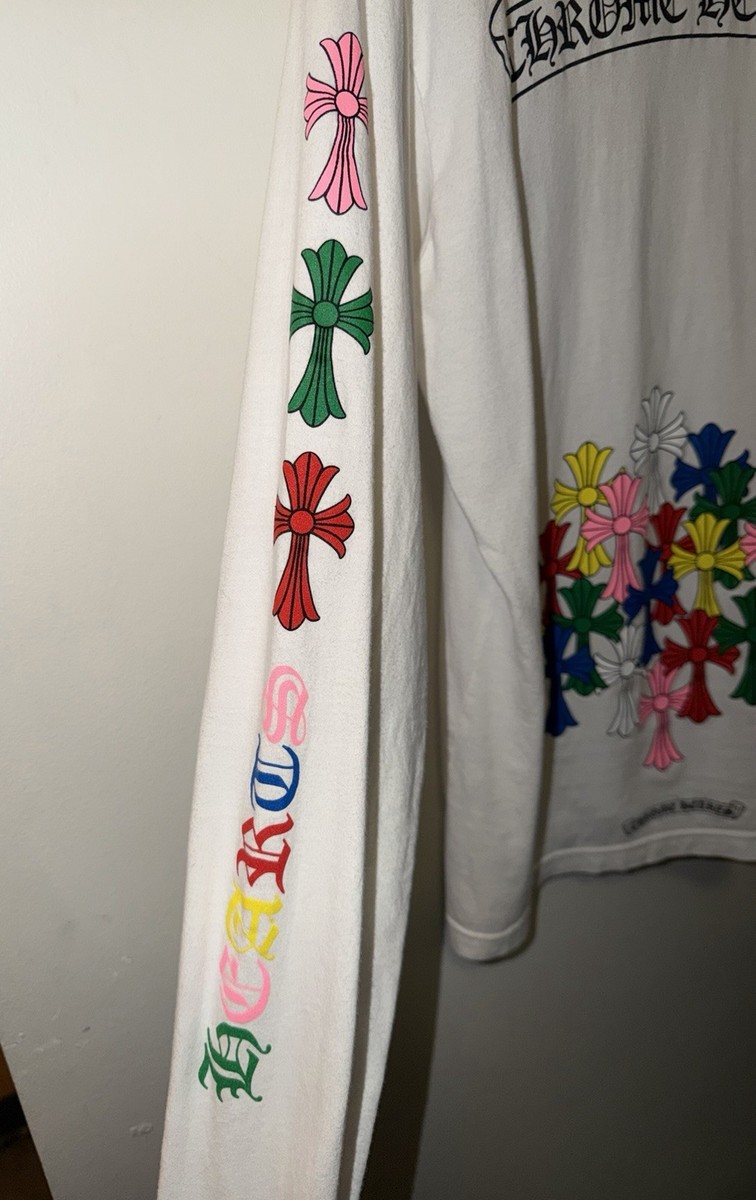 Chrome Hearts Multicolor Cross Long Sleeve T-Shirt - Size M | eBay