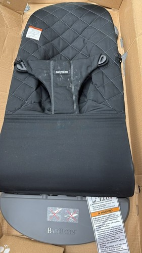 BABYBJORN BABY BJORN BOUNCER BLACK QUILTED BOUNCER USED