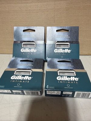 4 Packungen Gillette Intimhaarrasierer, jede Packung mit 4 Kartuschen