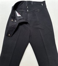 Vintage Women  s 6 R Obermeyer Stirrup Ski Snow Pants Black Wool Nylon Spandex