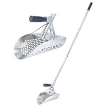Sand Scoop for Metal Detecting, Heavy Duty Detector Scoop, Long Handle Stainl...