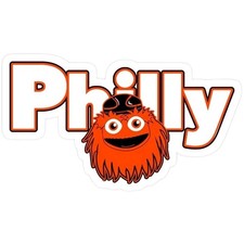 Philadelphia Flyers Sticker Gritty NHL Hockey Die Cut Laminated