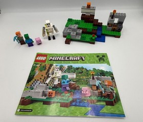 LEGO MINECRAFT -21119 The Dungeon -853610 Pack -21123 Iron Golem - 100% Complete