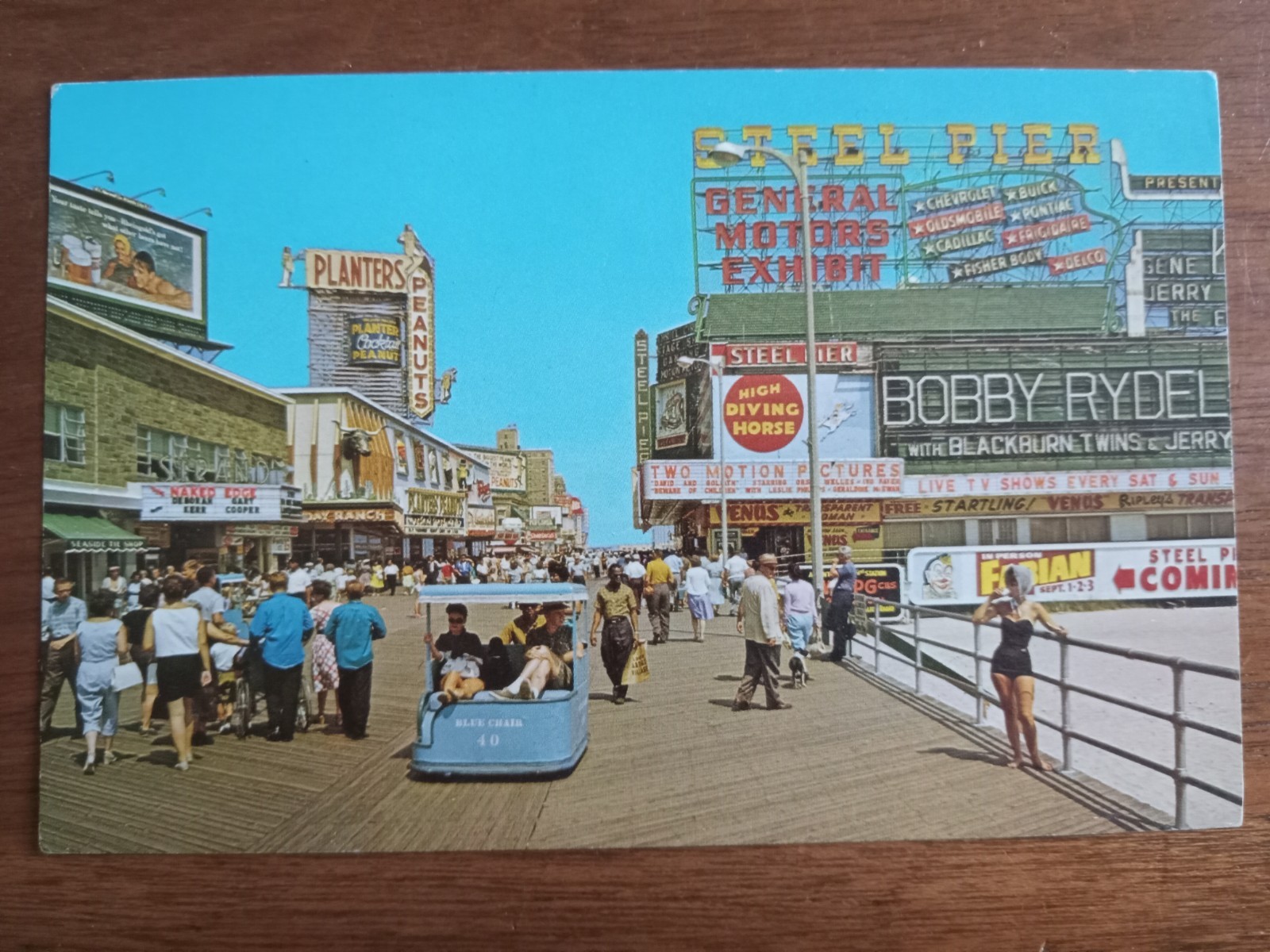 c1960s Steel Pier, Atlantic City, NJ, Bobby Rydell, Planters, Ripley's, swimsuit