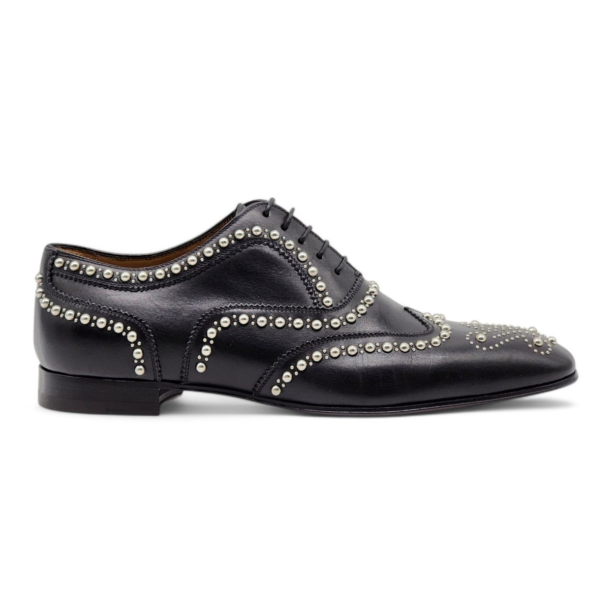 CHRISTIAN LOUBOUTIN MENS Black Smooth Leather Chelsea Cloo Spike Oxford Boot Christian Louboutin Chelsea Cloo Boots in Black for Men | Lyst main image 3