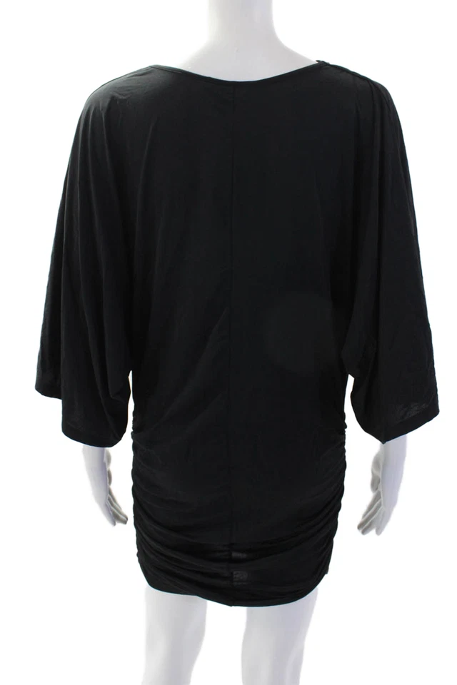 Carmen Marc Valvo, Blusa Mujer Mini Encubrimiento Negro Talla S Foto 3 de 4