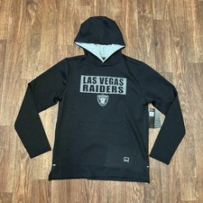 LAS VEGAS RAIDERS Pullover Hooded Hoodie Athleisure MSX Mens Medium NWT