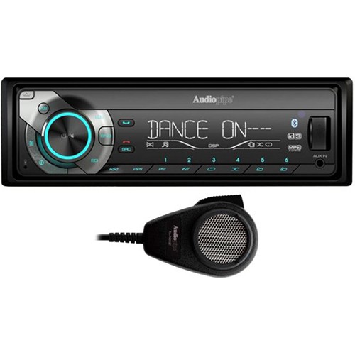 AUDIOPIPE RA-PA91BT BLUETOOTH SINGLE-DIN AM/FM MP3 RECEIVER w/ MIC & PA FUNCTION