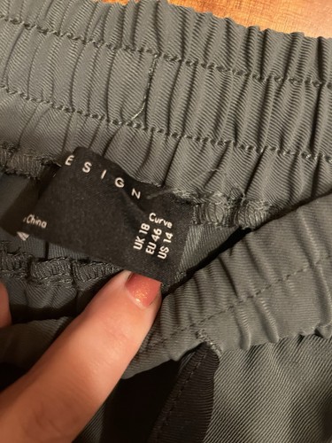 Hose Damen Neu Asos 46 Oliv Schwarz - Bild 4 von 12
