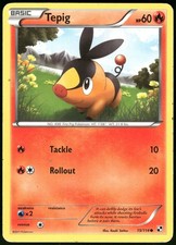 Tepig 15/114 Black & White Pokemon Card 2011 Lightly Played