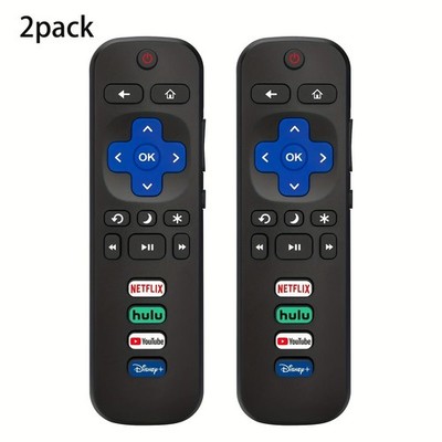 2 Remote Controls Compatible with Tcl Roku/hisense Roku/onn Roku/Roku smart TV