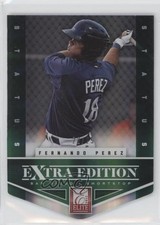 2012 Elite Extra Edition Status Emerald Die-Cut 22/25 Fernando Perez #90 2r8
