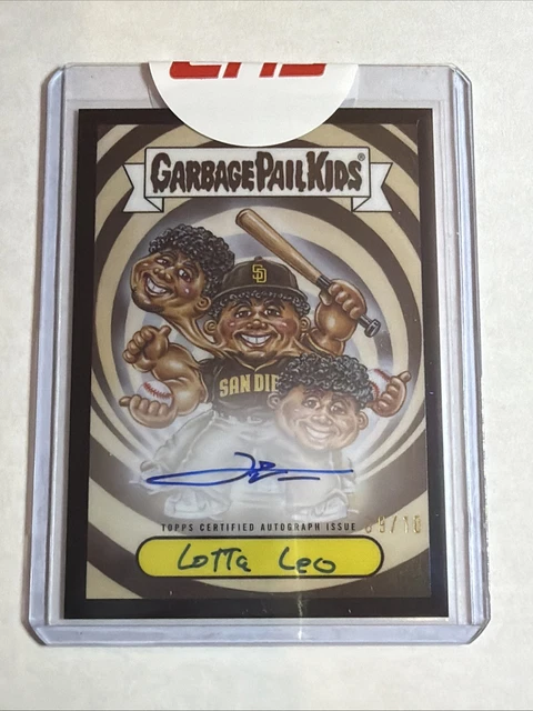 2025 Bowman Chrome Garbage Pail Kids GPK Black Ref Leo De Vries Auto 09/10 SSP
