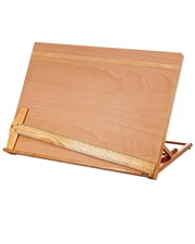 A3 Drafting Table Easel, Adjustable Portable Beech Wood Drawing Sketch Board