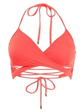 Vince Camuto Women's Wrap Bikini Swim Top Separates Swimsuit L, Watermelon 