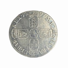 1697 William III Silver Shilling