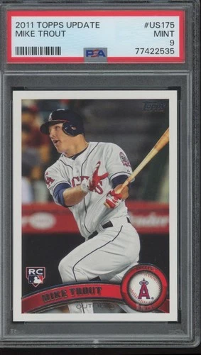 2011 Topps Update #US175 Mike Trout Los Angeles Angels Rookie PSA 9