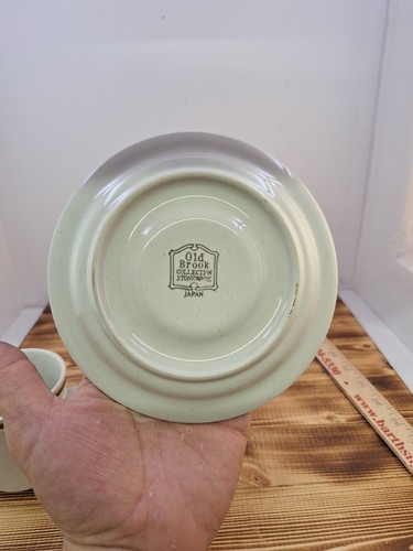 Set 2 pezzi tazza e piattino vintage originale collezione Old Brook gres Japan - Foto 9 di 10