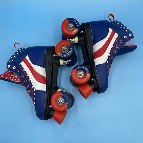 Pattini quad a pois SFR Rio Roller 'Jive' retrò rari - UK 4 / EU 37 *NO LACCI* - Foto 8 di 14