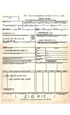 NYS & W RR Freight Waybill 1964 Empty Covered Hopper Car BOO 77465 Evansville PA