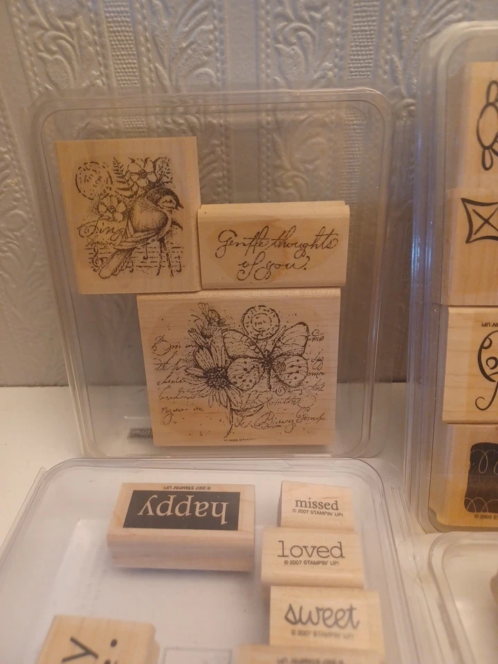 Lote de 4 juegos de estampillas estampadas Foto 3 de 4