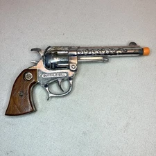 Stevens Buffalo Bill Cap Gun 1955 W/ Custom Replacement Grip - Working