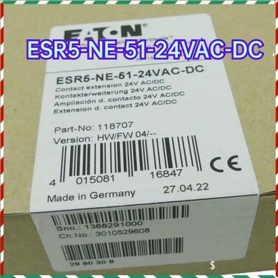 1PCS Eaton ESR5-NE-51-24VAC-DC ESR5NE5124VACDC Safety Relay ESR5-NE-51-24VAC-DC 