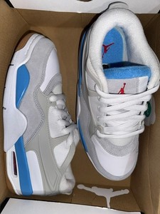 Nike Air Jordan 4 RM White/Blue Size 6 Youth