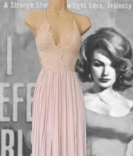 Lace & chiffon Pleated Maxi Dress Coquette Princesscore wedding Lace bodice