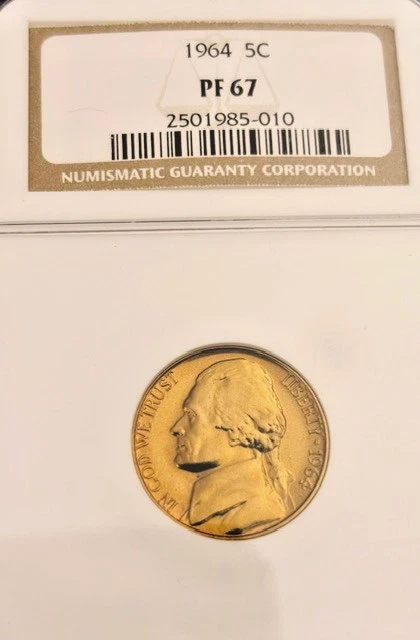 PR 67 Graded 1964 US Jefferson Nickels (1938-Now) for sale | eBay