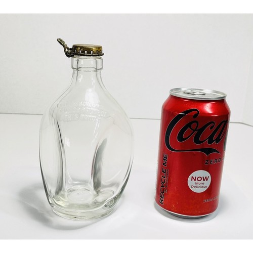 Bottiglia di whisky vuota vetro pizzicato fossetta vintage Haig & Haig tappo metallo Scozia 6,5" - Foto 9 di 9