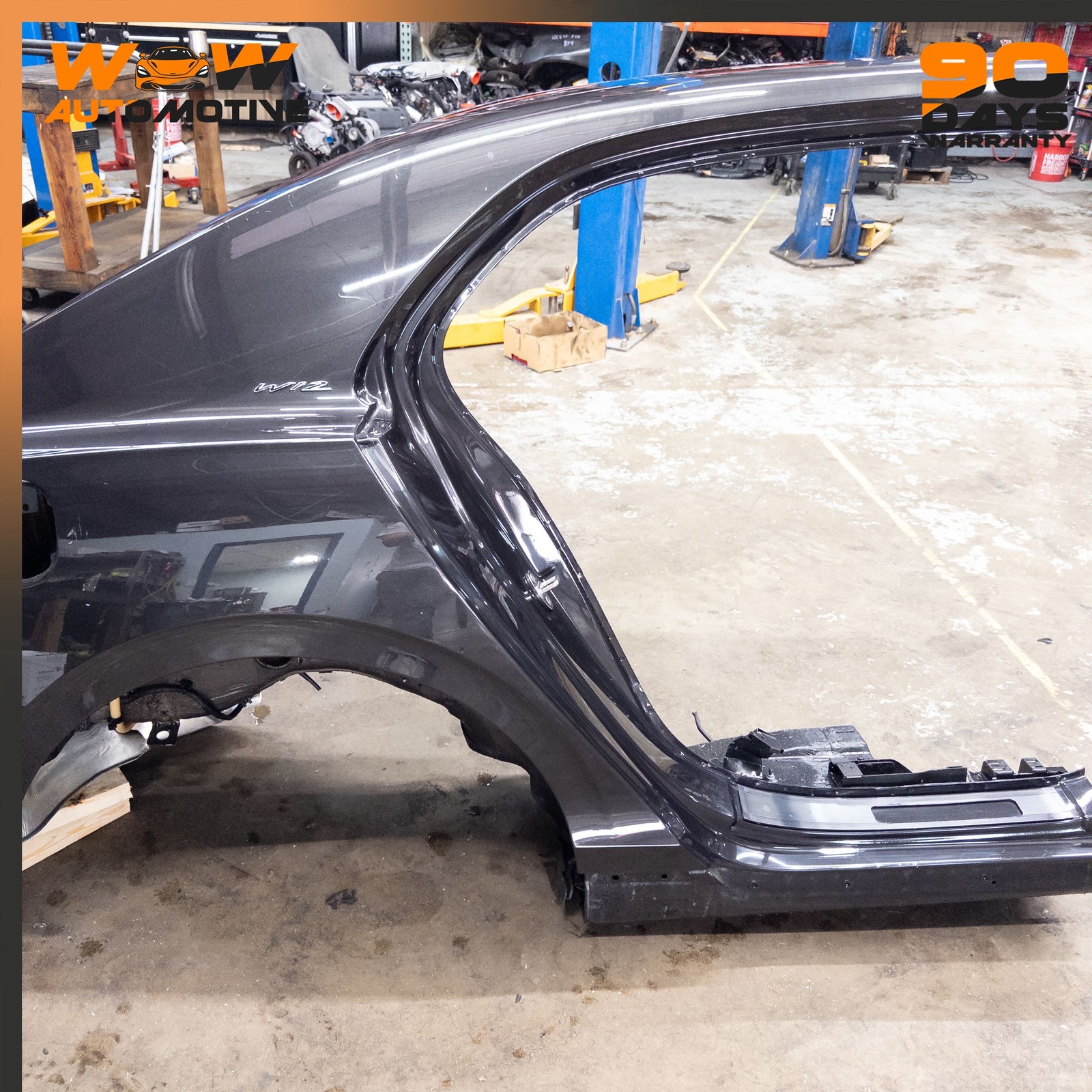 14-19 BENTLEY FLYING SPUR REAR RIGHT QUARTER PANEL BODY STRUCTURAL METAL CUT OEM