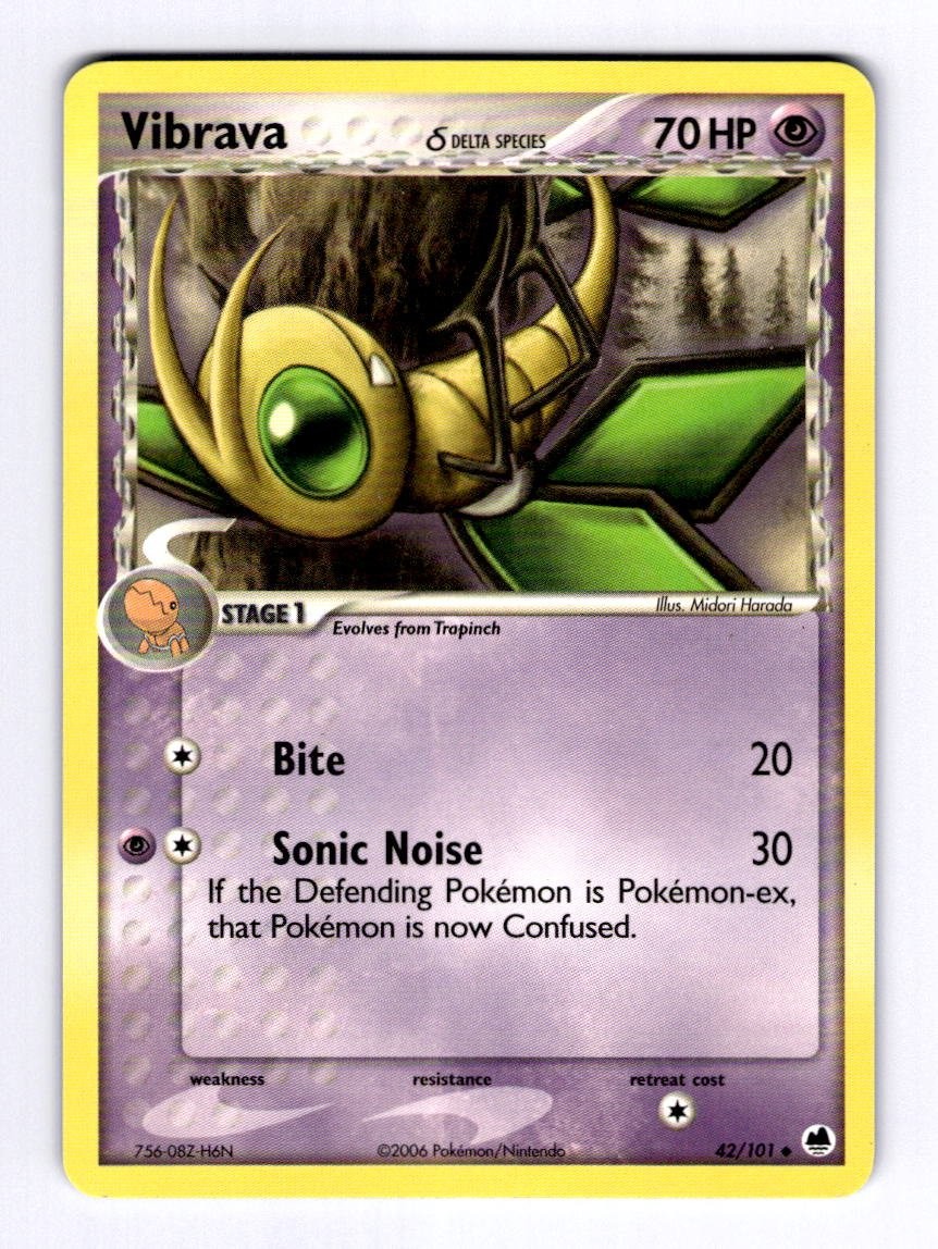 Vibrava - 042/101 (Delta Dragon Frontiers #42 (2006) Uncommon NM Pokemon